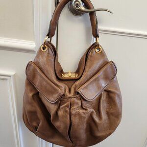 Miu Miu brown leather hobo bag